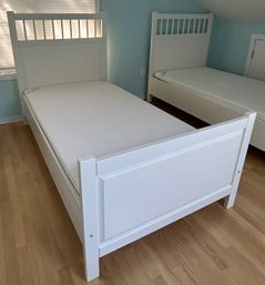 White Twin Bed, Mattress Not Included