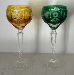 Nachtmann Crystal  Traube Pattern Cordial Glasses - 2 Pieces