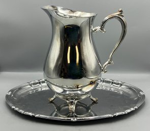 International Silver Co Teapot With Silverplated Tray - 2 Pieces