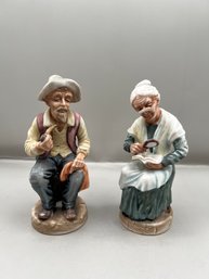Napco Grandpa & Grandma Figurines, 2 Pieces