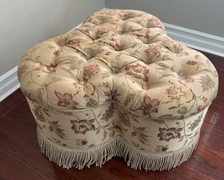 Clover Leaf Poof Upholstered Ottoman