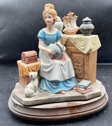 Norman Rockwell 'dreams In The Antique Shop' Musical Figurine Plays Beautifully Dreamer