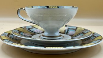 Eberthal 2653 Footed Cup , Saucer And Dessert Plate Set