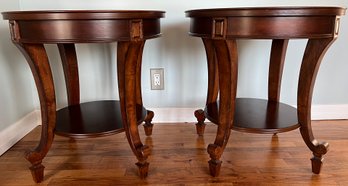 Magnussen Aidan Round End Tables - 2 Pieces