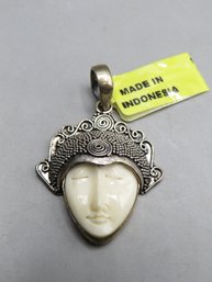 Sterling Silver Bali Goddess Inspired Pendant - New