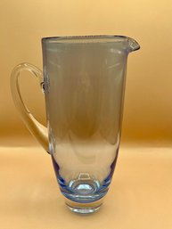 Blue Glass Pitcher