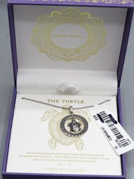 Sterling Silver Annika Witt Design Turtle Necklace - New In Original Box