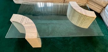 Natural Stone And Glass Coffee Table