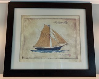 Martin Wiscombe The Schooner Juliet Print