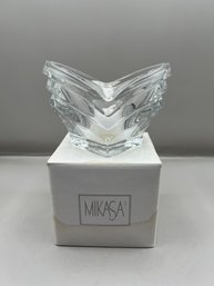 Mikasa Crystal Candle Holder In Box