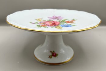 House Of Goebel Porcelain Pedestal Serving Dish, Bavaria W. Germany