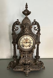 Antique French Rococo Styled Table Clock