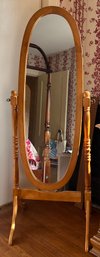 Solid Wood Standing Mirror
