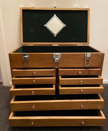 Multi Compartment Wooden Storage Box