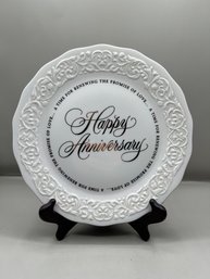 Hallmark Wedding Anniversary Commemorative Plate With Poem