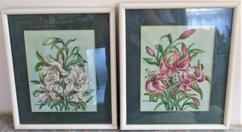Sandra Surre Floral Lilies Framed - Set Of 2