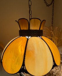 Mid Century Meyda Swag Tulip Style Lighting Hanging Lamp