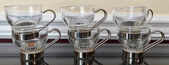 Italian Glass Espresso Cups - 6 Pieces