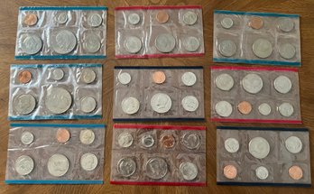 US Mint Coins 1977, 1978, 1979, 1980, 1981, 1985 - 56 Piece Lot 9 Sets