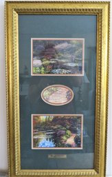Howard Behrens Monet's Garden With Robert Frost Insert, Framed Decor