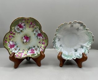Hand Painted Dishes, 2 Pieces