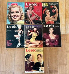 Look Magazines, Years 1939-1940 Lot Of 7