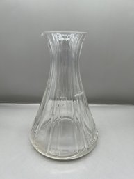 Glass Ribbed Pitcher