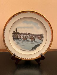 Italy Firenze Ponte Vecchio Souvenir Plate