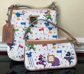 Dooney & Burke Disney 2015 Marathon Bag With Wristlet - 2 Pieces