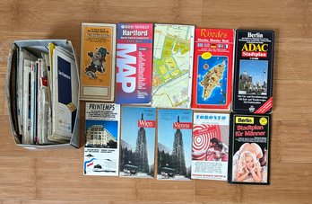 Assorted Lot Of Road Maps