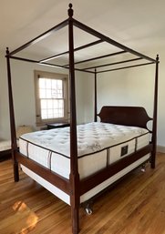 Solid Wood Queen Canopy 4 Post Bed Frame