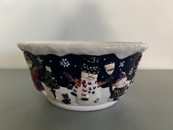 Saint Nicholas Square Snow Friends Centerpiece Bowl