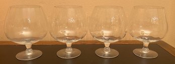 Crystal Brandy Glasses - 4 Pieces
