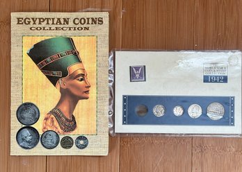 Egyptian Coin Collection And The World War II Coin And Stamp Collection