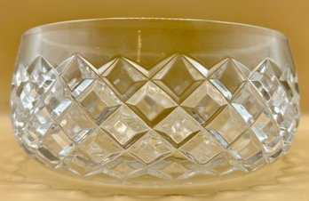 Crystal Diamond Cut Fruit Bowl