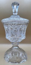 Cut Crystal Covered Candy Dish