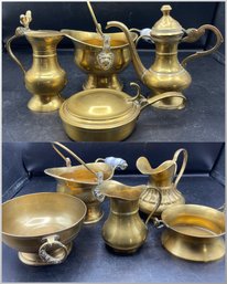Assorted Brass Pieces 9 Piece Lot