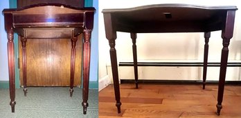 The Bombay Company USA & Canada Antique Mahogany Side Table With Drawer Set Of 2