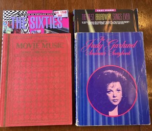 Set Of 4 Books Of Sheet Music
