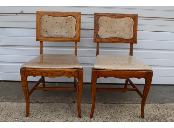 Two Chairs 32 X 17 X 17