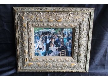 Small Framed Painting Of Social Gathering Edgar Degas