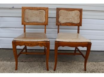 Two Chairs 32 X 17 X 17