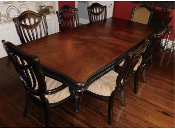 Raymour & Flanigan Lovely Bradford Heights 8 Piece Dining Room Set (b070D)