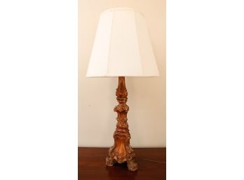 Stunning Wooden Lamp W/ Shade - 38x17 (015)