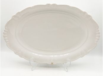 White 14' Ceramic Serving Platter (131)
