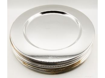 Lot Of 16 Silver-plated Large Charger Plates -  Godinger Silver Art Co. LTD - Made In China - 12' (180)