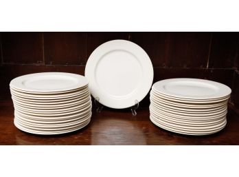 Lot Of 37 12' Dinner Plates - No Signature On Bottom (176)