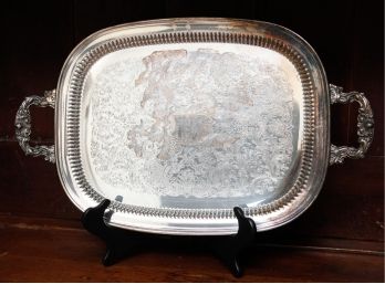 Classy Silver Plated Serving Tray - 23x14 (122)