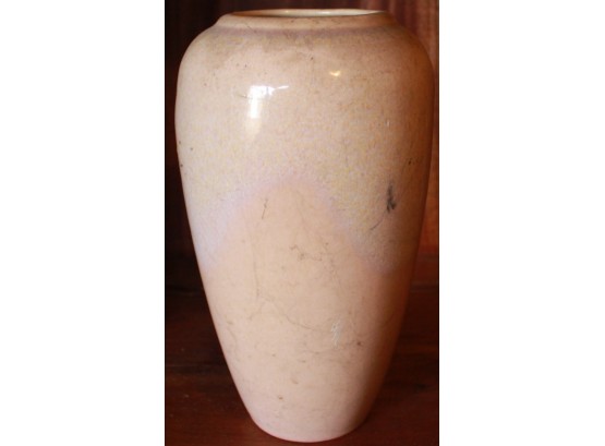 Vintage Hickman USA Ceramic Rose Colored Vase