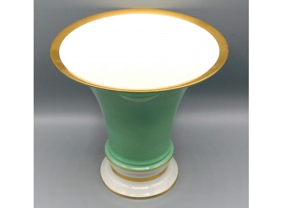 Green Porcelain Vase Made In Germany Stamped A90